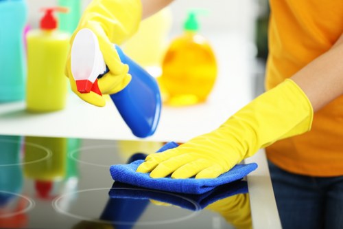Deep cleaning an oven interior for better hygiene
